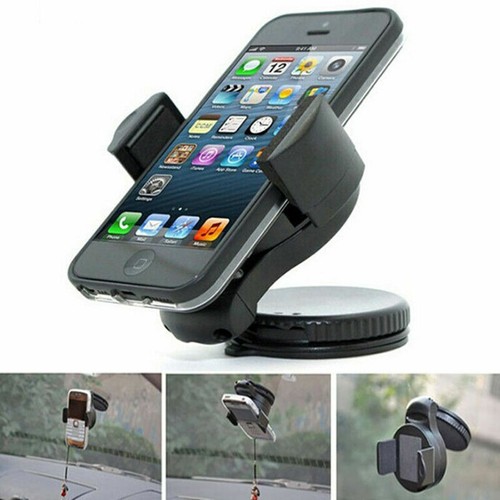360 In Car Mobile Phone Holder Universal Mount Stand Windscreen Dashboard - Picture 8 of 9