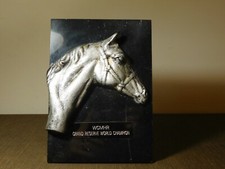 VINTAGE HORSE PLAQUE 7" X 5"  WCMHR GRAND RESERVE WORLD CHAMPION MINIATURE