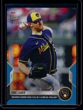 2022 Topps Now #93 Eric Lauer Blue Parallel Card #d 7/49