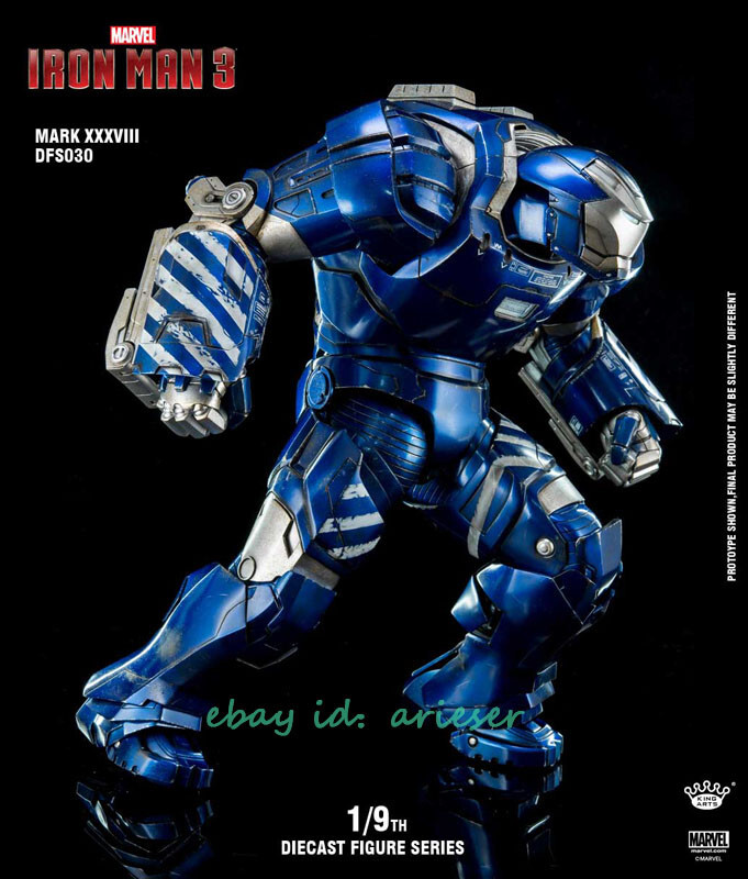 King Arts 1/9 DFS030 Alloy Movable Iron Man Mark 38 Alloy Action