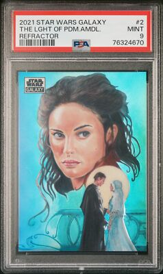 2021 TOPPS CHROME STAR WARS GALAXY REFRACTOR #2 THE LIGHT OF PADME