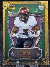 2022 Wild Card MATTE Warrior Gold Frame Purple Shield Rachaad White 3/10 JERSEY#