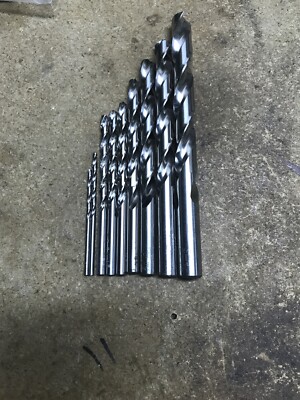 Lot Of 9 Assorted High Speed Drill Bits, PTD, New York Drill Company