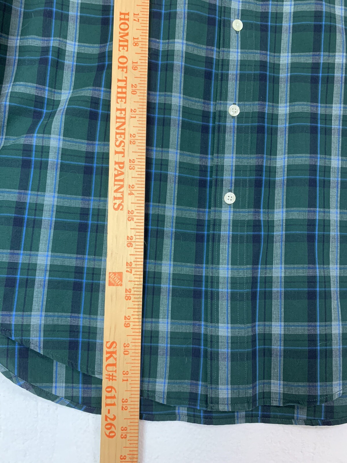 Chaps Ralph Lauren Button Down Mens Large Green Plaid East Care Checked image 7