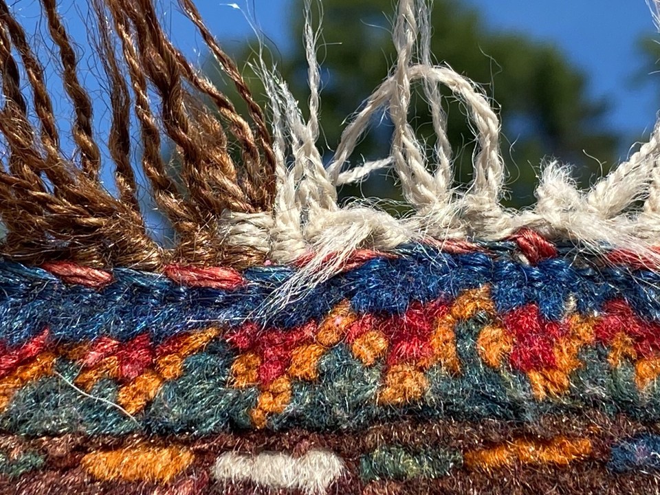 Lur 57x50cm antique Bagface carpet handknotted rug clean eBay