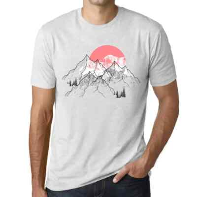 ULTRABASIC Herren T-Shirt Sonnenaufgang in den Bergen Mountain Sunrise T-Shirt