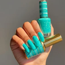 DND DC Soak Off Gel Polish + Matching Nail Lacquer - #255 Chasing Summer