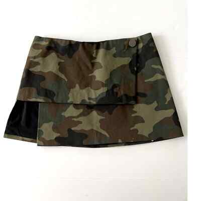 Camo Wrap Camouflage Mini Skirt For Sale Alice Olivia Wrapped