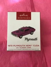 Hallmark Keepsake Ornament 2023 1970 Plymouth Hemi Cuda Lil Classic Miniature #6