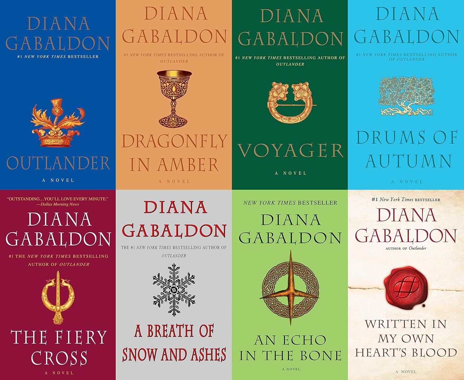 Big Size Diana Gabaldon's Outlander Series - 8 Book Trade Paperback Set
