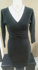 PLENTY by TRACY REECE ~Black & Brown Stretch BodyCon Dress SzS