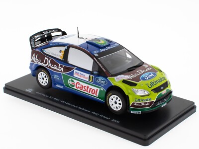 Ford Focus RS WRC 09 Hirvonen Rallye Polen 2009 - 1:24 Hachette Modellauto WRC516