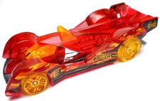 2013 HOT WHEELS X-RAYCERS HI-TECH MISSILE RED 3" DIECAST RACE CAR ORANGE YELLOW