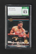 1991 Ringlords LENNOX LEWIS RC #10 ~ Heavyweight Champion ~ CSG 8.5 ~ High Grade