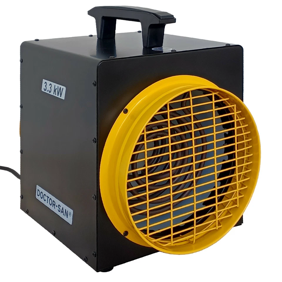 Heizlüfter Elektroheizer Bauheizer mit 7m Schlauch Heizgebläse Heizgerät 3,3kW - Bild 2 von 4