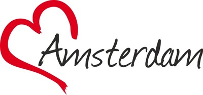 Auto Aufkleber '' AMSTERDAM '' Sticker Stadt Niederlande ca.8x16cm konturgeschnitt