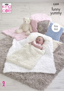 King Cole Funny Yummy Knitting Pattern Easy Knit Baby ...