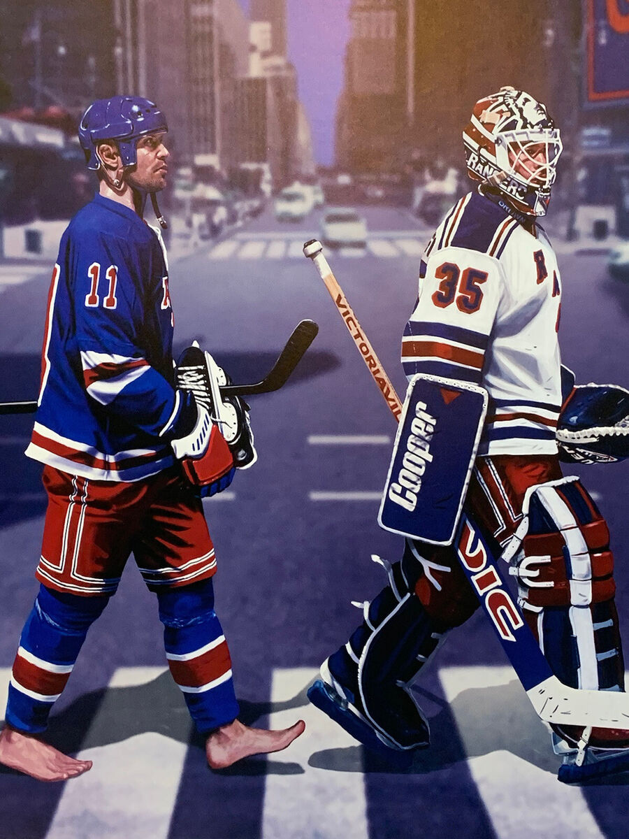 1994 Stanley Cup Rangers Litho Photo Framed Mark Messier Richter Leetch  Graves
