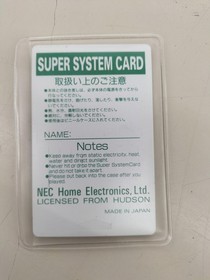 Pc Engine Software Super System Card (Ver 3.0) Nec FLo55