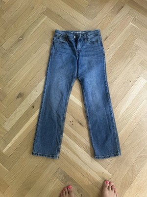 Cat & Jack Boy's Blue Jeans Straight Legs Stretch Adjustable Waist Size-12