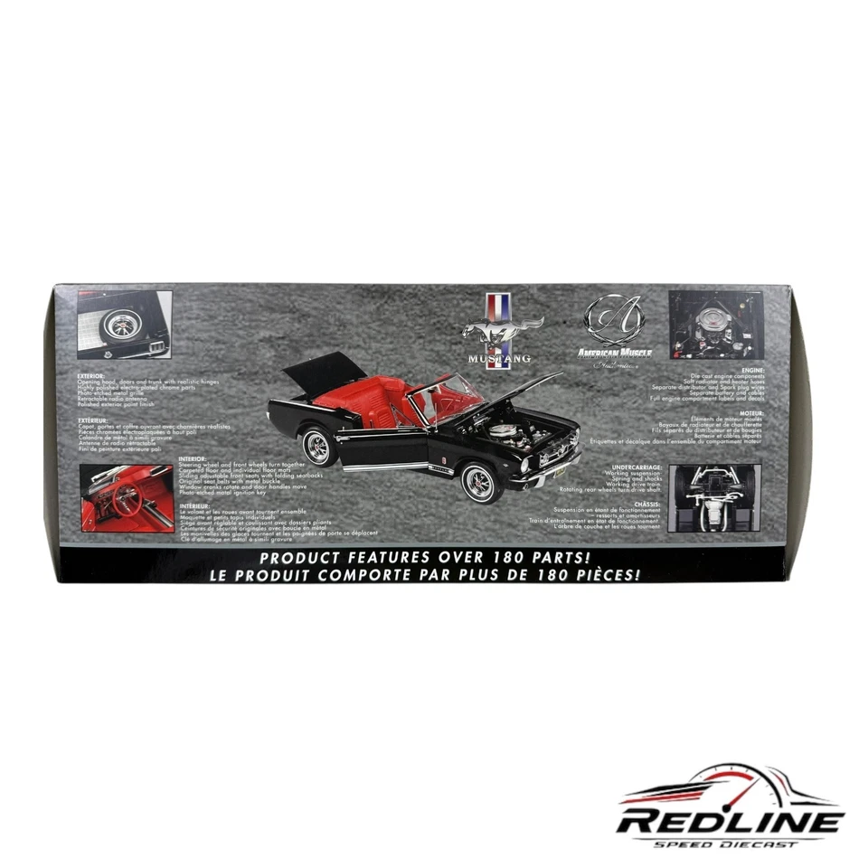 🔥🔥American Muscle Authentics 1965 Ford Mustang GT Convertible 1/18 C3🔥🔥 - Image 3 of 4