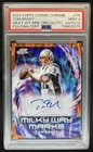 2024 Topps Cosmic Chrome Tom Brady Milky Way Marks Orange Auto #/25 PSA 9