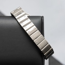 Cartier Santos Galbee Steel Automatic Watch 2423 24mm White Dial 6