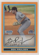 2009 Bowman Draft Prospects Chrome Orange Refractor 11/25 Ben Paulsen 0a3