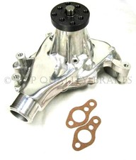 Chevy Polished Aluminum High Volume Flow Long Water Pump 283 305 350 400 Sbc Lwp Chevy Polished Aluminum High Volume Flow Long Water Pump 283 305 350 400 Sbc Lwp