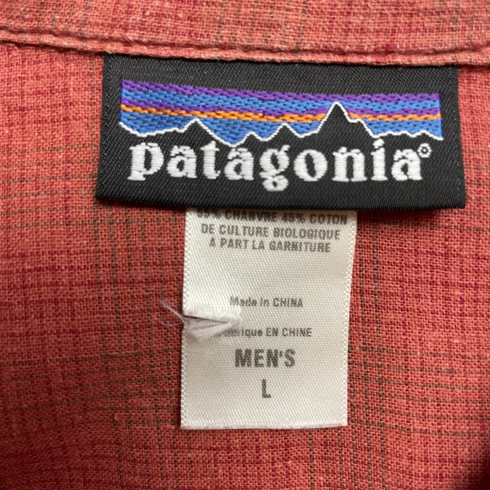 Camisa Patagonia Back Step Para Hombres L Óxido Cáñamo Mezcla de Algodón Orgánico Manga Corta Foto 4 de 4