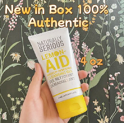 100% Authentic Naturally Serious  Lemon-Aid Makeup-Removing Cleansing Gel, 4 oz