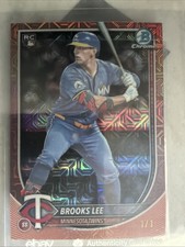 Marketplace image: 2025 Bowman Chrome Brooks Lee Rose Gold 1/1 Rookie Superfractor