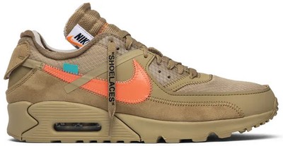 Nike Off-White x Air Max 90 Desert Ore AA7293-200 Men Size