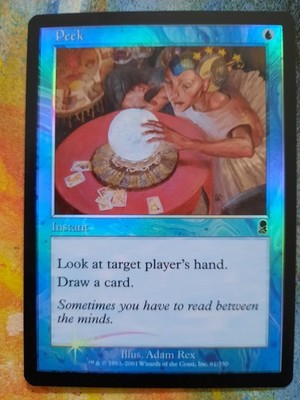 MTG Magic the Gathering - 1 x FOIL Peek - Odyssey - Ex
