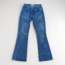 Vintage Abercrombie & Fitch Flare Jeans Womens 28 Blue Denim Made In USA