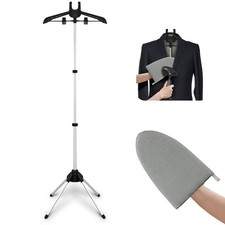 Garment Steamer Hanger Stand Ironing Glove for Clothes, Adjustable Steamer ...