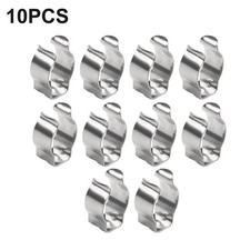 Pack of 10 Stainless Steel Spring Clips for Tool and Equipment Storage