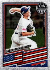 2026 Panini USA Stars & Stripes Prizm Jared Grindlinger Silver Glitter #91 18U