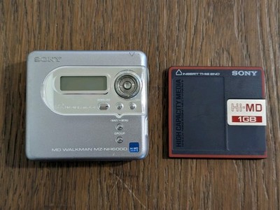 Sony MZ-NH600D Hi-MD Walkman + Mini Disc - TESTED & WORKS GREAT! 