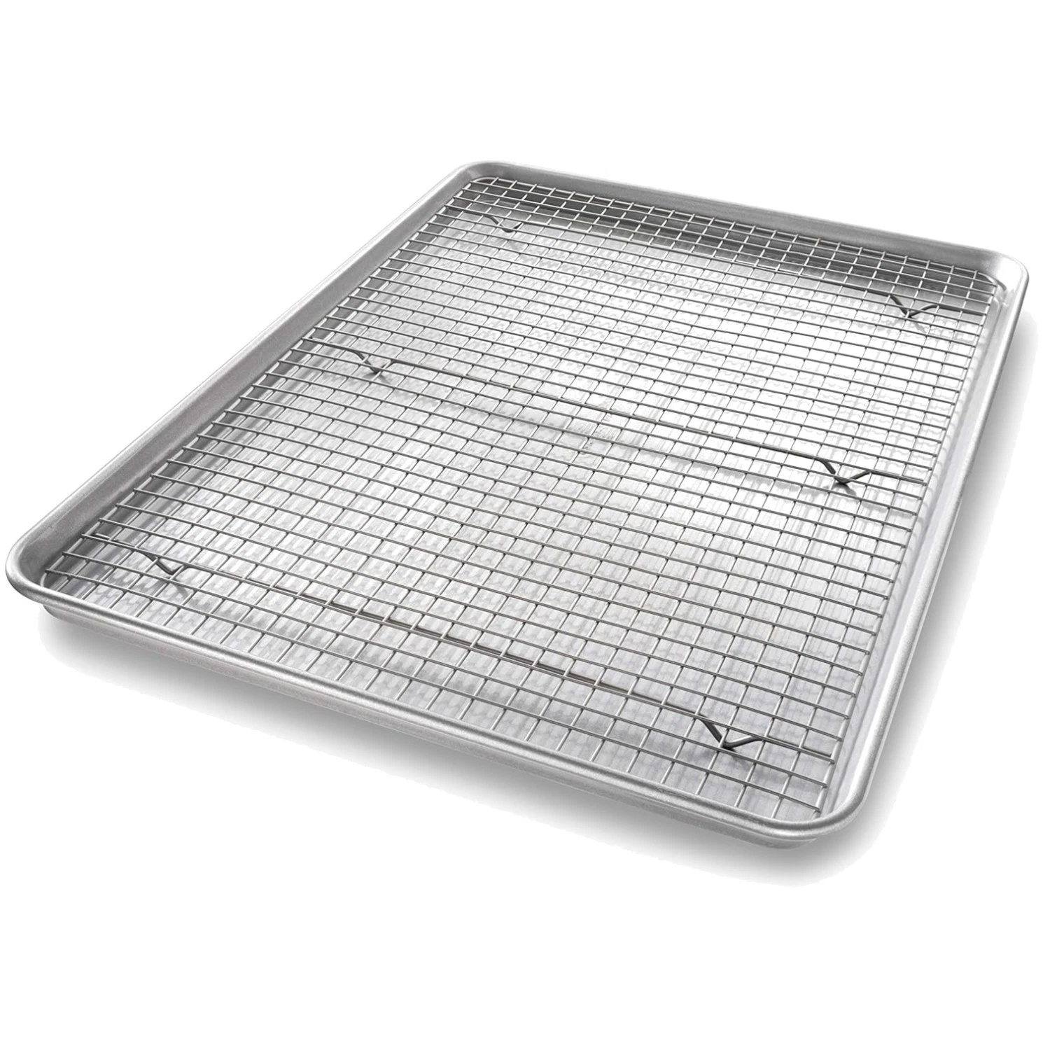 Nonstick Baking Pan with Crosswire Rack