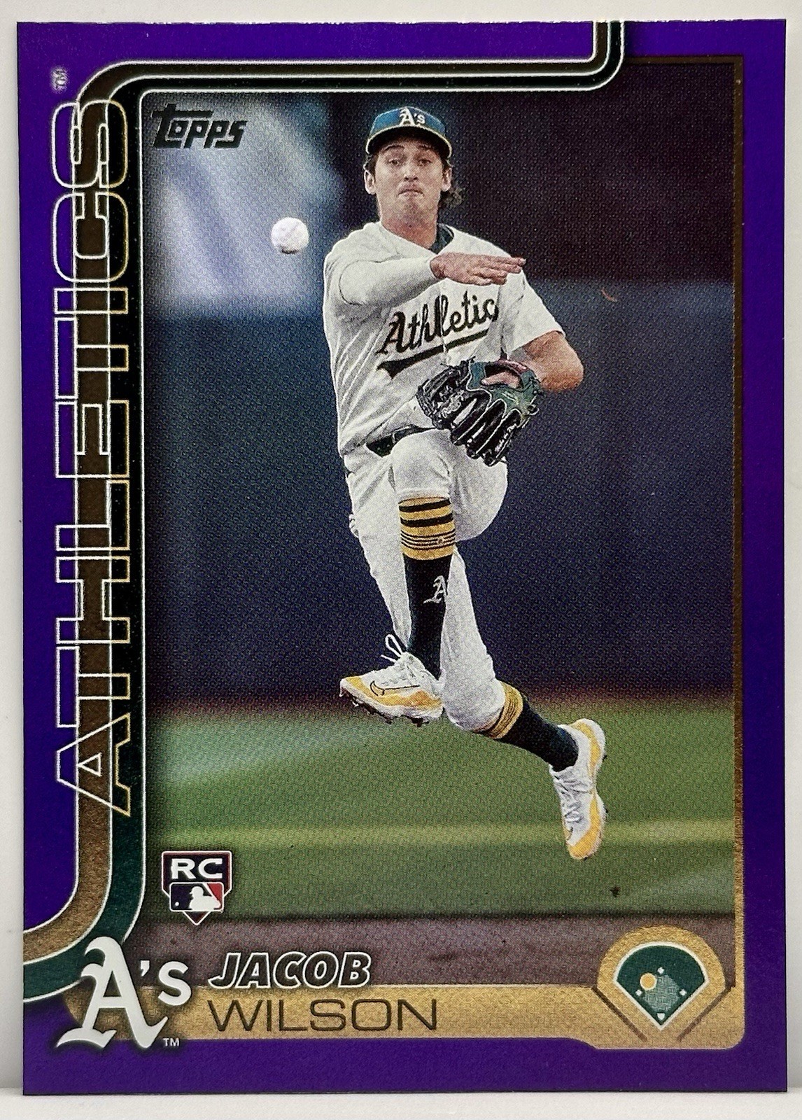 JACOB WILSON RC PURPLE HOLOFOIL /250 2025 TOPPS SERIES 1 #314