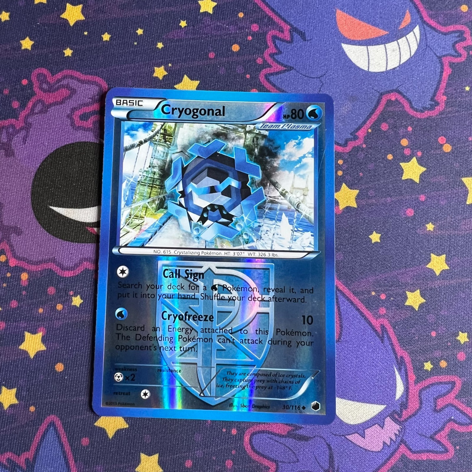 Cryogonal Plasma Freeze 30/116 LP Reverse Holo Uncommon 2013 Pokémon TCG LP