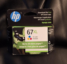 HP 67XL Tri-Color Original Ink Cartridge New Sealed-EXP Nov 2026-c7479xxx