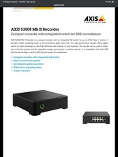 Axis S3008 Mk II 8TB HDD W/POE  02766-004
