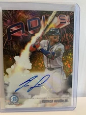 2025 Bowman Chrome Adios Ronald Acuna Jr 6/50 Gold  