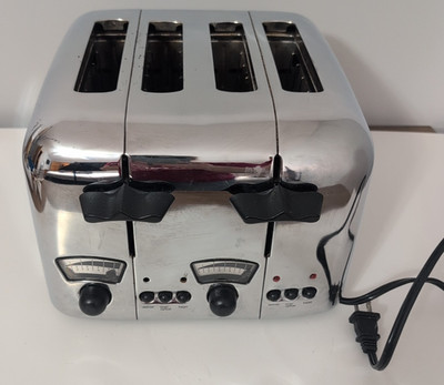 DeLonghi CT400 VTG Rare Retro Style 4 Slice Toaster Defrost Bagel Toast - Tested