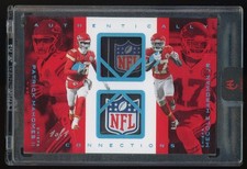 2025 Panini Authentics Patrick Mahomes II Hardman Jr Dual NFL SHIELD PATCH 1/1