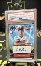 2023 Topps Big League - Opening Act Autographs Josh Jung #OAA-JJ Blue Foil (AU,