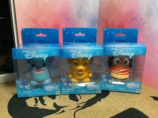 Lot of 3 Disney Booksy Tiny Book 3" Collectible Figure Moana, Stitch, Simba NIB