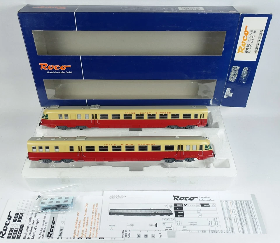 ROCO 69110 f. Märklin Triebwagen 442 448 TEE FS Spur H0 OVP DCC AC Digital 10738